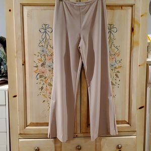 Pants Streamlined Side Leg Pleat Taupe/Tan